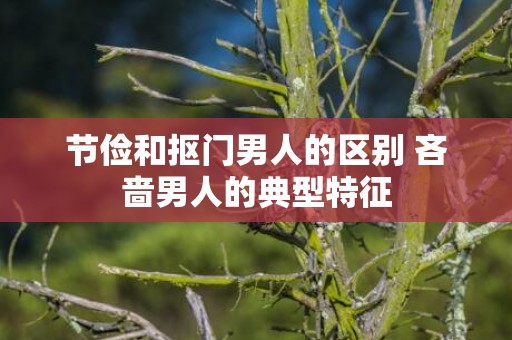 节俭和抠门男人的区别 吝啬男人的典型特征