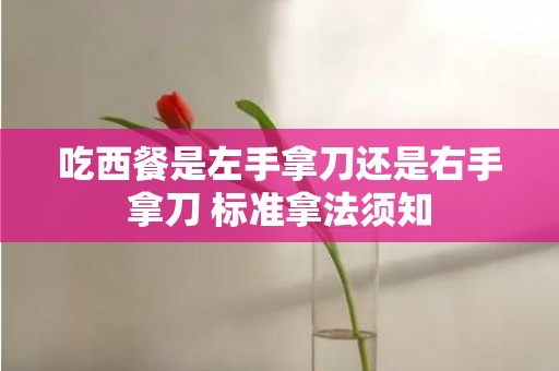 吃西餐是左手拿刀还是右手拿刀 标准拿法须知