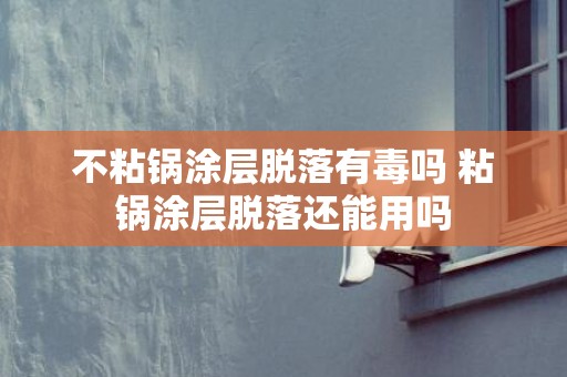 不粘锅涂层脱落有毒吗 粘锅涂层脱落还能用吗