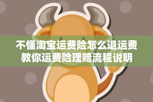 不懂淘宝运费险怎么退运费教你运费险理赔流程说明