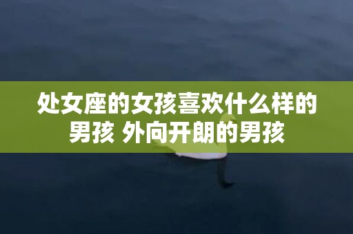 处女座的女孩喜欢什么样的男孩 外向开朗的男孩