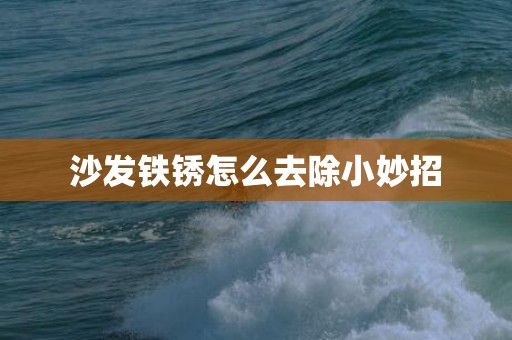 沙发铁锈怎么去除小妙招