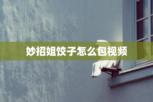 妙招姐饺子怎么包视频