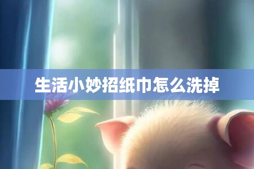 生活小妙招纸巾怎么洗掉