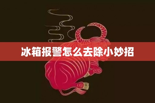 冰箱报警怎么去除小妙招