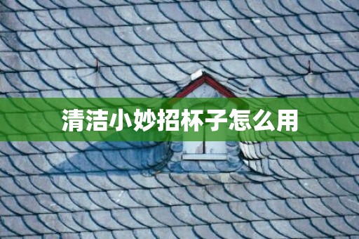 清洁小妙招杯子怎么用