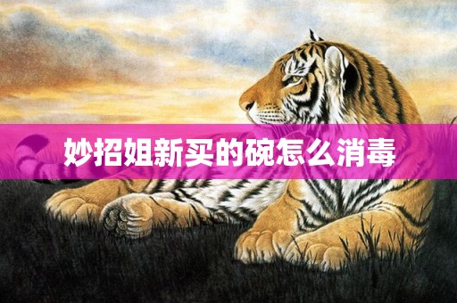 妙招姐新买的碗怎么消毒