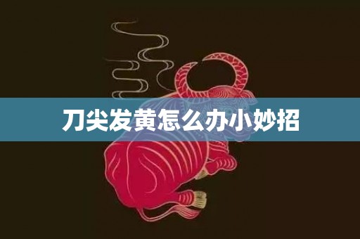 刀尖发黄怎么办小妙招