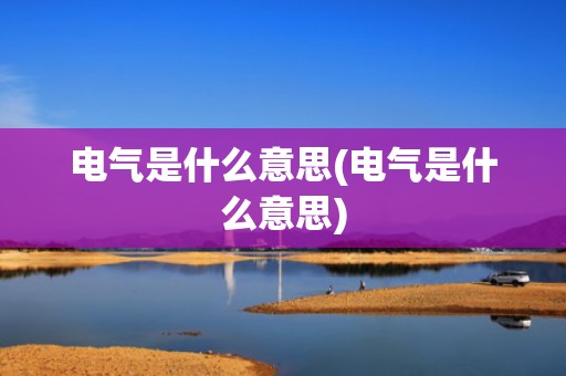 电气是什么意思(电气是什么意思)