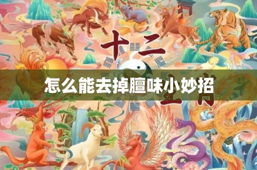 怎么能去掉膻味小妙招