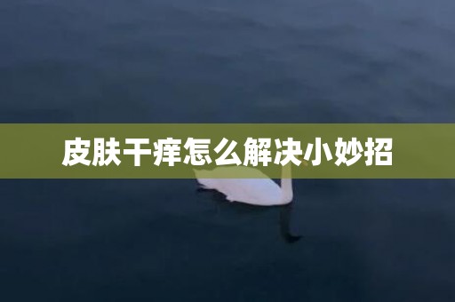 皮肤干痒怎么解决小妙招