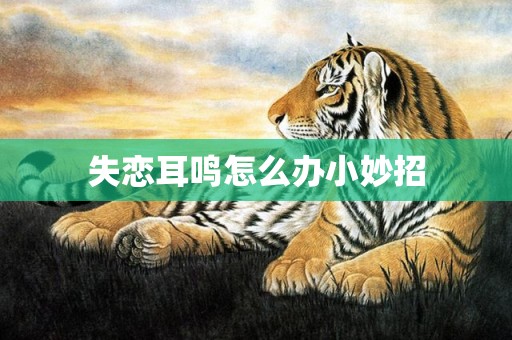 失恋耳鸣怎么办小妙招
