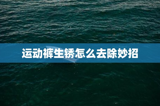 运动裤生锈怎么去除妙招