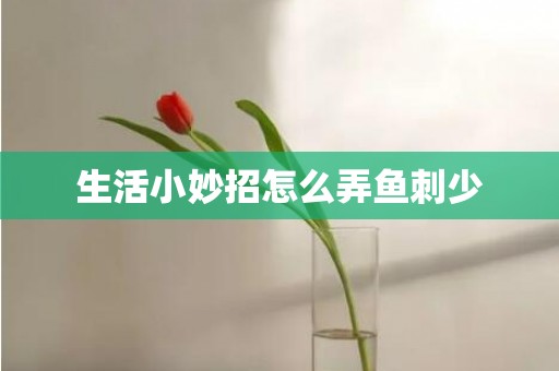 生活小妙招怎么弄鱼刺少