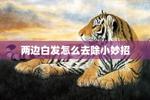 两边白发怎么去除小妙招