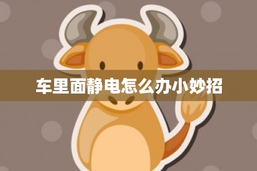 车里面静电怎么办小妙招
