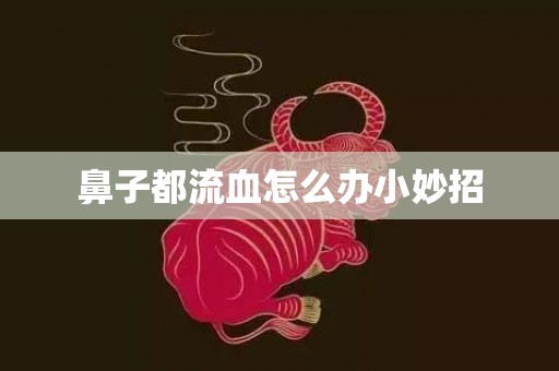 鼻子都流血怎么办小妙招