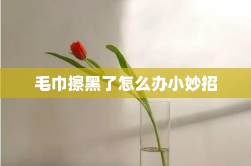 毛巾擦黑了怎么办小妙招