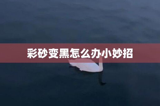 彩砂变黑怎么办小妙招