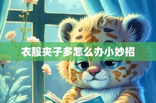 衣服夹子多怎么办小妙招