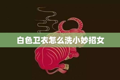 白色卫衣怎么洗小妙招女
