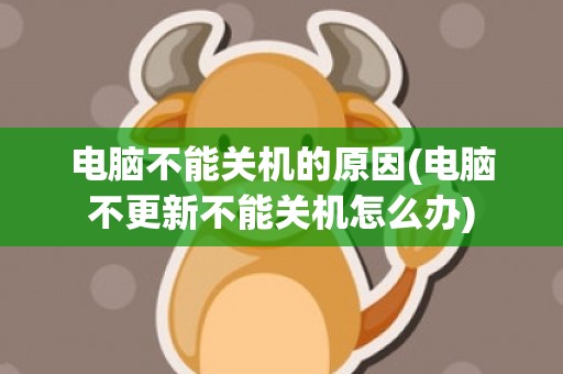 电脑不能关机的原因(电脑不更新不能关机怎么办)