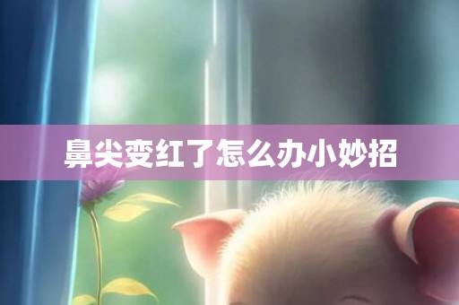 鼻尖变红了怎么办小妙招