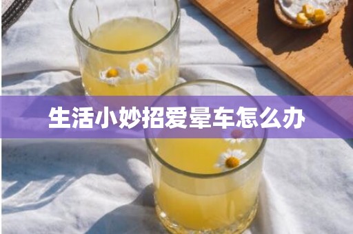 生活小妙招爱晕车怎么办