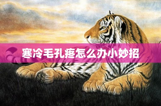 寒冷毛孔疼怎么办小妙招