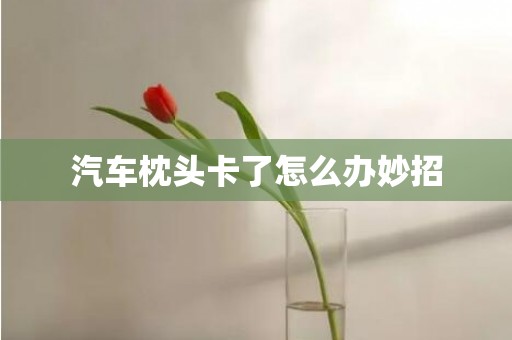 汽车枕头卡了怎么办妙招