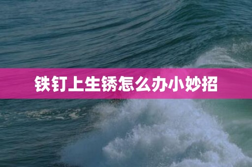 铁钉上生锈怎么办小妙招