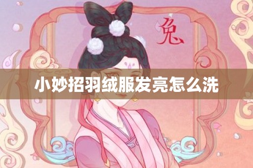 小妙招羽绒服发亮怎么洗
