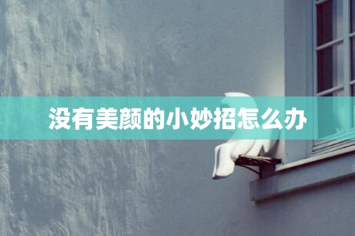 没有美颜的小妙招怎么办