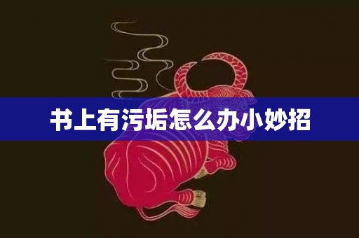 书上有污垢怎么办小妙招