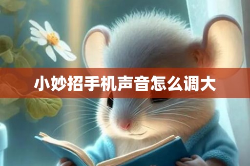 小妙招手机声音怎么调大