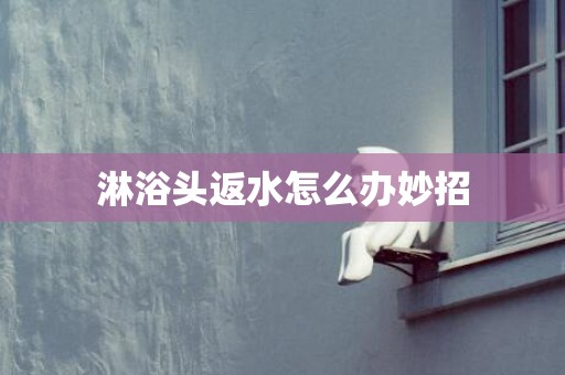 淋浴头返水怎么办妙招