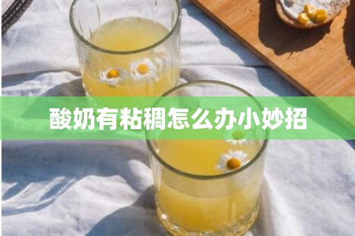 酸奶有粘稠怎么办小妙招
