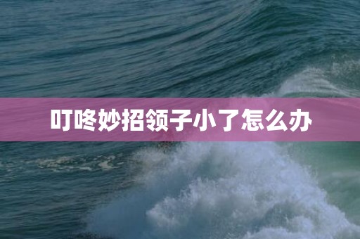 叮咚妙招领子小了怎么办
