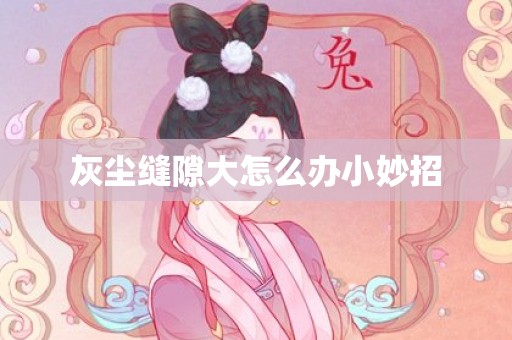 灰尘缝隙大怎么办小妙招