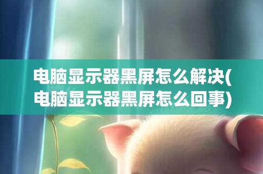 电脑显示器黑屏怎么解决(电脑显示器黑屏怎么回事)