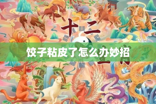 饺子粘皮了怎么办妙招