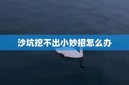沙坑挖不出小妙招怎么办