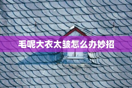 毛呢大衣太皱怎么办妙招
