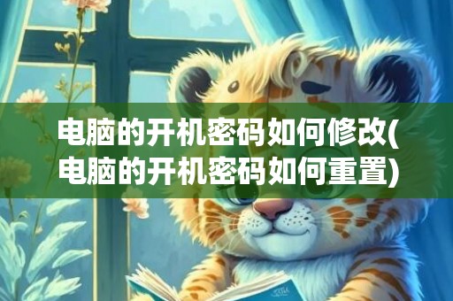 电脑的开机密码如何修改(电脑的开机密码如何重置)