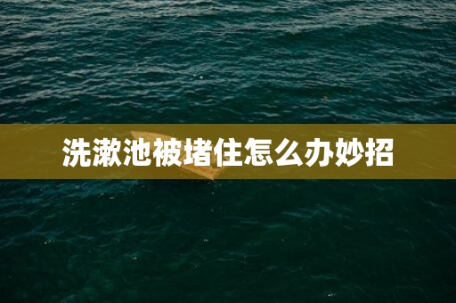 洗漱池被堵住怎么办妙招