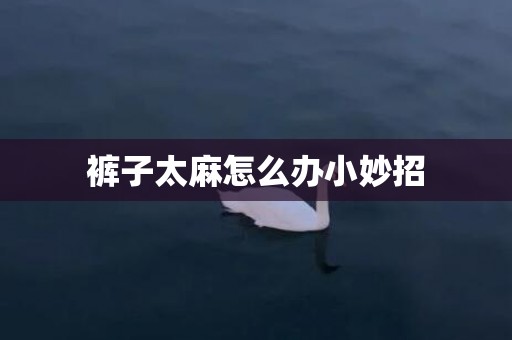 裤子太麻怎么办小妙招
