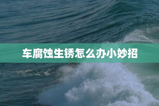 车腐蚀生锈怎么办小妙招