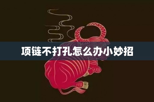 项链不打孔怎么办小妙招