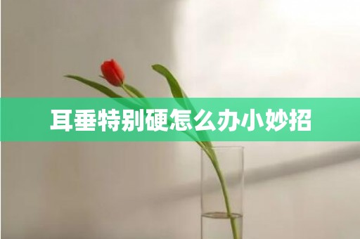 耳垂特别硬怎么办小妙招