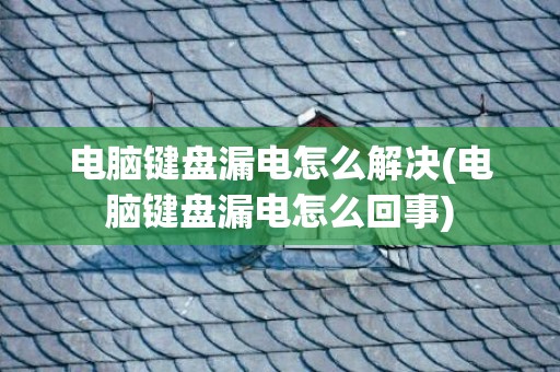 电脑键盘漏电怎么解决(电脑键盘漏电怎么回事)
